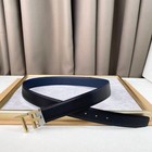 Tom Ford Golden Tf Signature Double-tie Reversible Breathable Leather Belt Width
