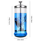 Disinfectant Sterilizer Glass Jar - Capacity 37 Oz Glass With Removable Strainer
