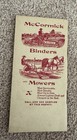1897 Antique Mccormick Farm Calendar Binders Mowers Note Book Illust  Nice Nos