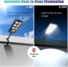 New -2 Pack Solar Street Lights Outdoor  Motion Sensor  Dusk To Dawn  Waterproof