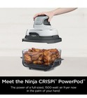 Ninja Crispi 3-in-1 Glass Air Fryer  4-qt Glass Container With Lid   White