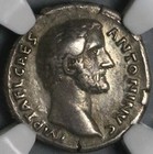 138 Ngc Vf Caesar Antoninus Pius Roman Empire Denarius Rare Pietas  24120801c 