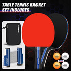 2   player Ping Pong Paddles Set With Table Tennis Net  Balls And Case