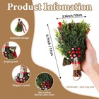 2 Pcs Yule Broom 6 7 Inch Pagan Christmas Decor Mini Witch Broom
