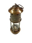 Vintage Brass Miner   s Safety Lamp   Nautical Antique Lantern   Collectible Coal