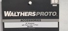 Walthers Proto 920-2301 33  Turned Metal Wheels With Plastic Axles 12 Pack Ho
