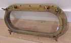 Vintage Porthole Oval Solid Bronze Brass 4-dog   11     22   Nautical Ship Window