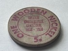 1958 Crothersville  In Centennial Wooden Nickel - Token Brownstown