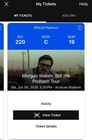 Morgan Wallen Still The Problem Tour Tickets X2 Sec 220 Row C Seat 18   Seat 19