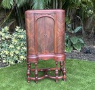 1930s Art Deco Jewelry   Storage Armoire     Repurposed Vintage Radio