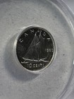 1962 Canada 10 Cents Silver Coin Graded Ms 66 By Anacs