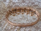 Vintage Gold Tone Floral  Lipstick Holder  5 Lipsticks  With Mirror 7 X 5