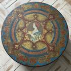 Vintage  hostess Fruit Cake  Tin  The Continental Baking Co  8    Round Art Deco
