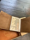 Timberland Genuine Leather Tri-fold Wallet With Logo New In Box