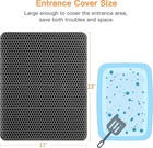 Cat Litter Mat-23 x17  Litter Box Mat For Kitty  Eva Honeycomb Double Layer Desi