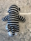 Dan Dee Collector s Choice 9   Black White  Striped Sock Monkey Plush Heart