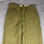 Vintage Us Military M-1951 Wool Field Trousers Olive Drab Green Medium Long