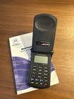 Motorola Startac Sjjn4290a Black Flip Phone With User Guide Vintage