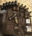 Airsoft Tactical Lot - Sig Sauer Sp2022 Pistol  Vest  16 Grenade Shells   Co2