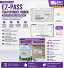 Justtop Ez Pass Holder With Powerful Suction Cups For Normal 