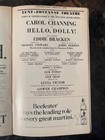 Vintage Opening Night Playbill  hello Dolly  With Carol Channing March 5  1978