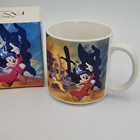 Vintage Walt Disney Mickey Mouse Fantasia 1940 - 1990 Coffee Tea Coffee Mug Nib