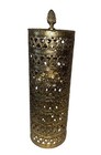 Vintage Hollywood Regency Filigree Hairspray Cover Gold Tone Metal Vanity 