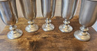 Vintage Wilton Armetale Pewter Plough Tavern Rustic 7 In  Goblets - Set Of 5