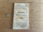 1900 Us Voters Manual Booklet Mutual Life New York Facts Statistics Vtg Antique