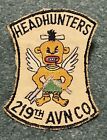 Original Vietnam Era Theater Made 219th Aviation Company Headhunters Patch