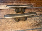 Pair Of Unusual Vintage Cape Dory Solid Bronze 5  Side Coaming Mount Cleats