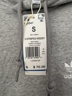 Adidas Originals 3-stripes Fleece Hoodie Medium Grey Heather Men Size S