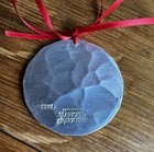 Vintage 2002 Wendell August Forge Hand Crafted Aluminum Ornament Santa Sleigh