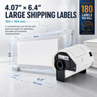 Dk-1247 Large Shipping Labels Compatible For Brother Ql-1050 Ql-1060n Ql-1100