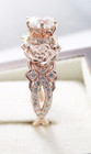 2ct Round Lab Created Diamond Women s Wedding Ring 14k Rose Gold Plated