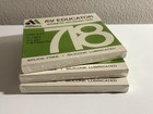 2 Vintage Av Educator Magnetic Recording Tape Reels Audio Magnetics 718 Sealed