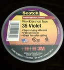 2 Rolls 3m Scotch 35 Vinyl Electrical Tape Violet 3 4  X 66ft Color Coding New