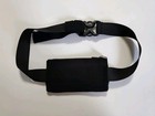 Chums Id Holder Waist Wallet Black Travel Belt Fanny Pack Zippered Pocket