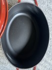 Staub La Cocotte  29 - 4 Qt  Oval Red Enamel Cast Iron Pot dutch Oven