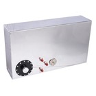 17 Gal Aluminum Fuel Cell Polished With Level Sender Silver Racing Street Drift
