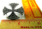 Celtic  Cross Pin Vintage Collectible Old Maltese  Irish Biker Vest Hat Pinback
