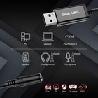 Usb Headphone Adapter  Usb To Aux Adapter With Trrs 4 Pole Jack  Mic-supporte   