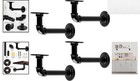 Muzik 7x4    Industrial Black Pipe Shelf Brackets Heavy Duty