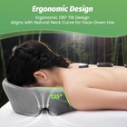 Face Down Pillow Massage Headrest For Bed  Dual Exhaust Holes Memory Foam Bbl Ma