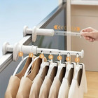 1pc Folding Clothes Hanger Extendable Travel Drying Rack Space Saving Portable 