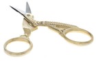 2-pack 3 5  Stork Embroidery Scissors Cross Stitch Sewing Scissors Gold   Silver