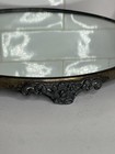 Antique Footed Beveled Plateau Mirror 14in   Vanity Mirror