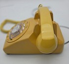Works 1954 Excellent Vintage Rotary Yellow Telephone Western Electric Model 500