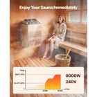 Uimoso 9kw Electric Sauna Heater With External Controller For Home Use