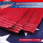 American Flag 3x5 Ft - Embroidered Stars sewn Stripes uv Protected brass Grommet